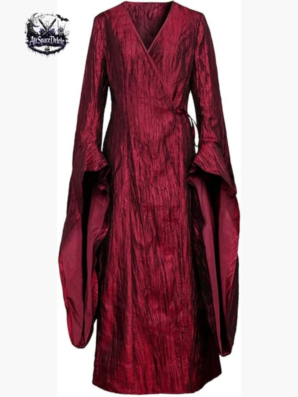 Sleeveless Maxi Dress Taffeta A-Line High Neck Costume Halloween Cosplay